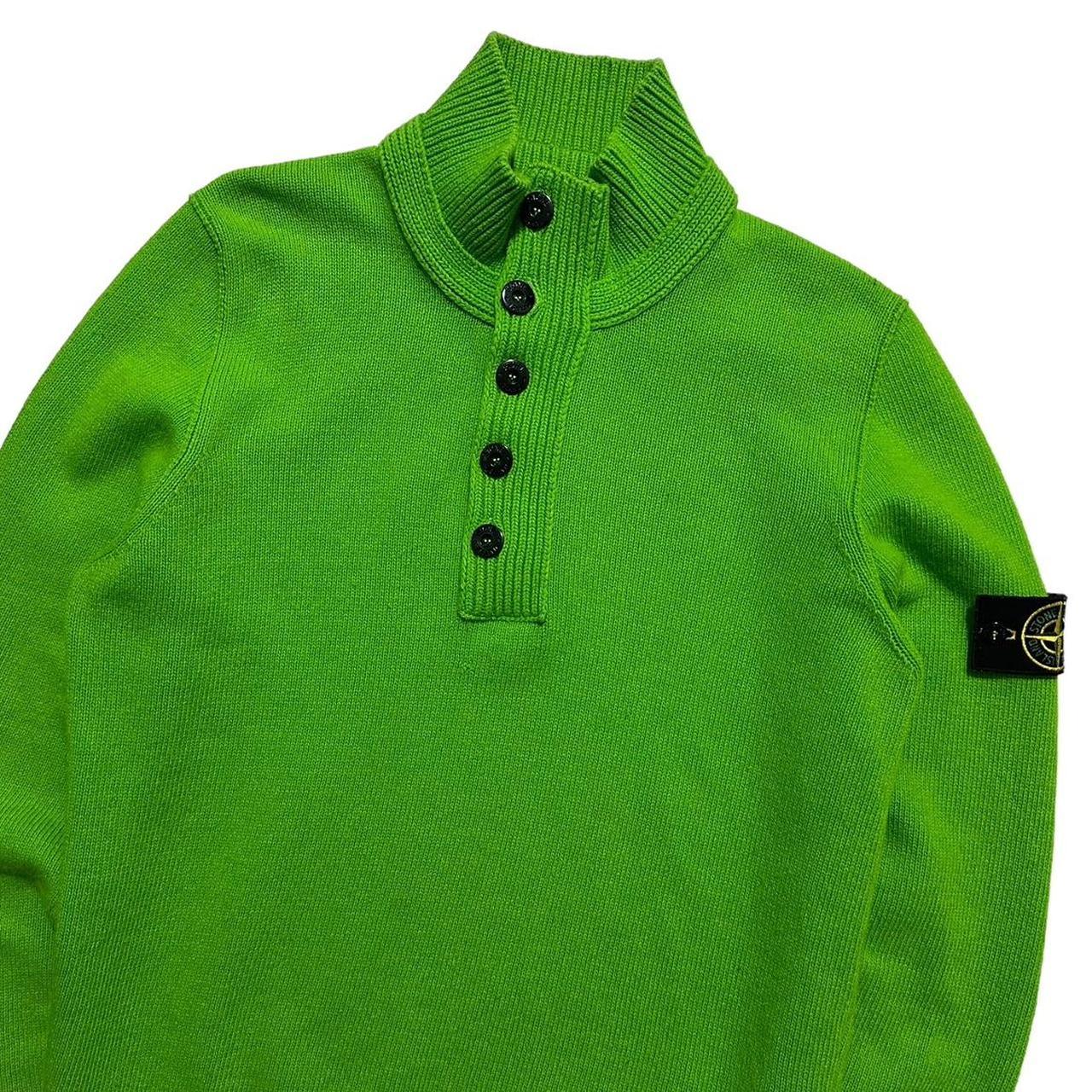 Stone Island Green Quarter Zip Pullover - Known Source