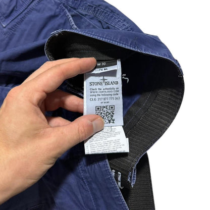 Stone Island Canvas Shorts | W30, Navy