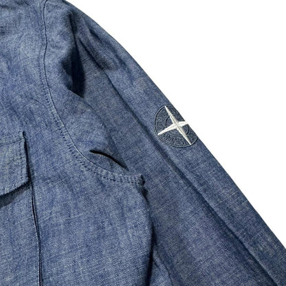 Stone Island Denim Embroidery Shirt