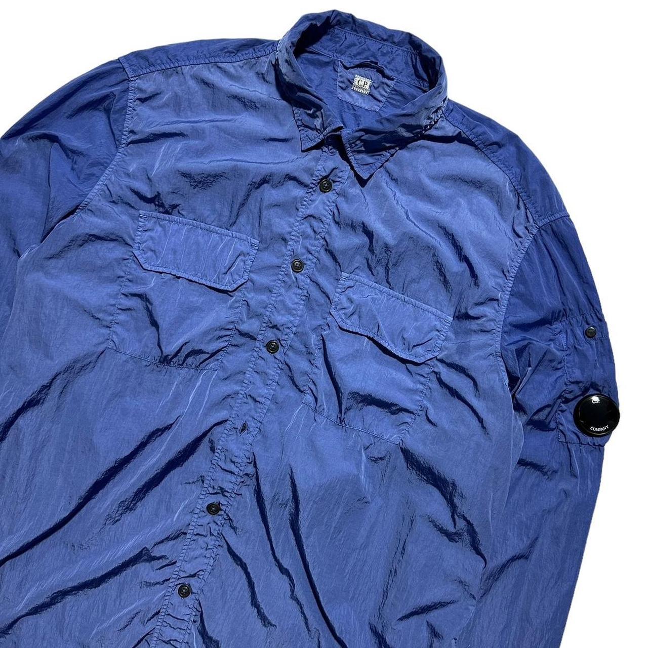 CP Company Blue Nylon Overshirt - Known Source