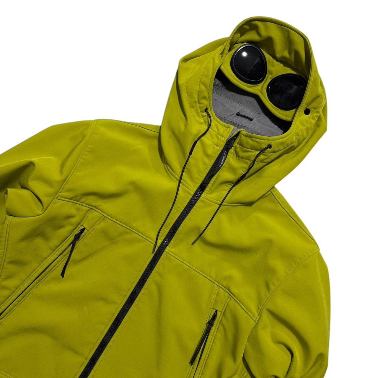 CP Company Lime Soft Shell Goggle Jacket