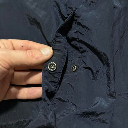 Stone Island Dark Blue Nylon Metal Overshirt