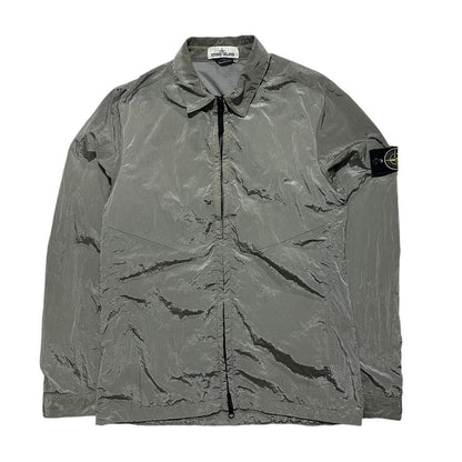 Stone Island Grey Nylon Metal Overshirt