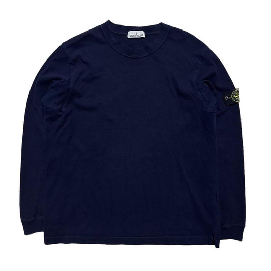 Stone Island Navy Pullover Crewneck - Known Source