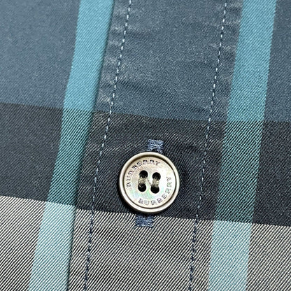 Burberry Nova Check Shirt, Size Small | O/S, Blue