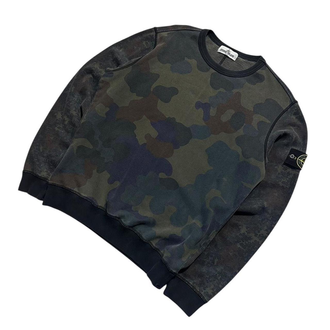 Stone Island Camo Pullover Crewneck