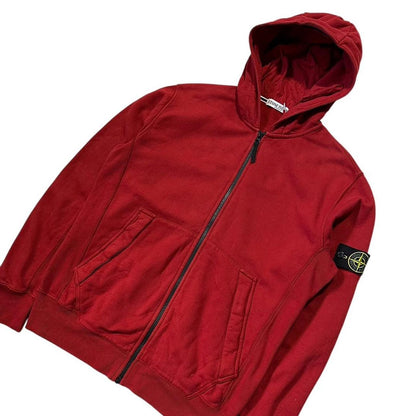 Stone Island 2011 Red Zip Up Hoodie