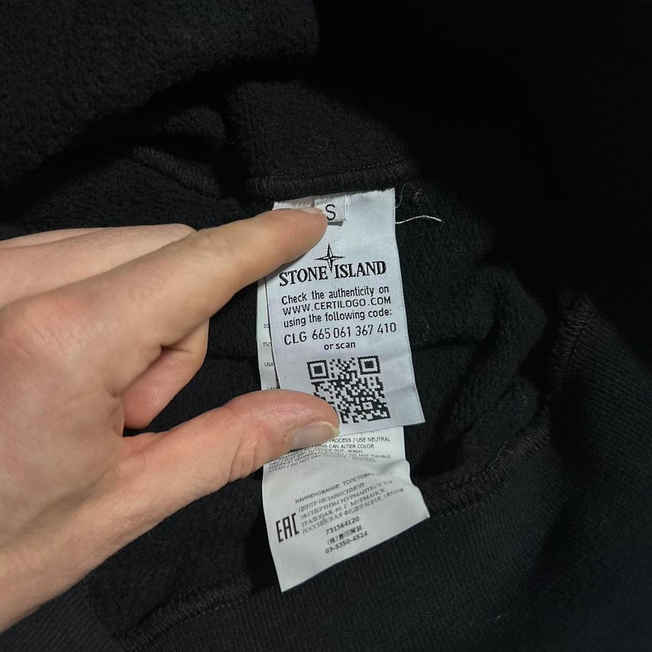 Stone Island Black Pullover Hoodie - Known Source