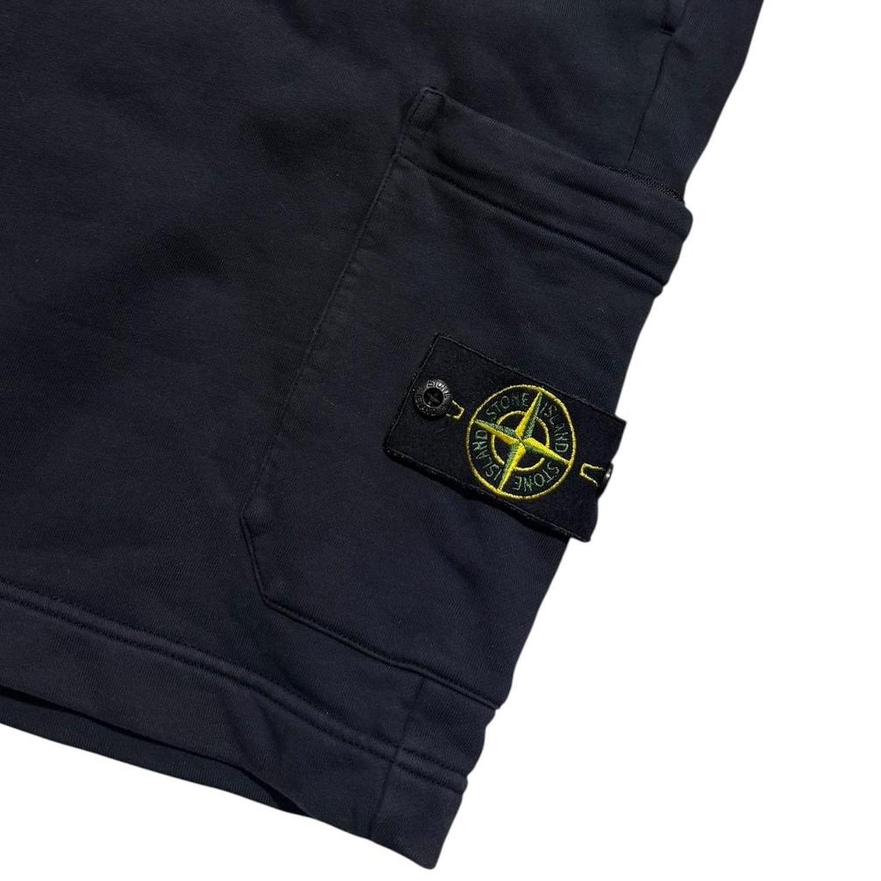 Stone Island Navy Cotton Shorts | Large, Navy