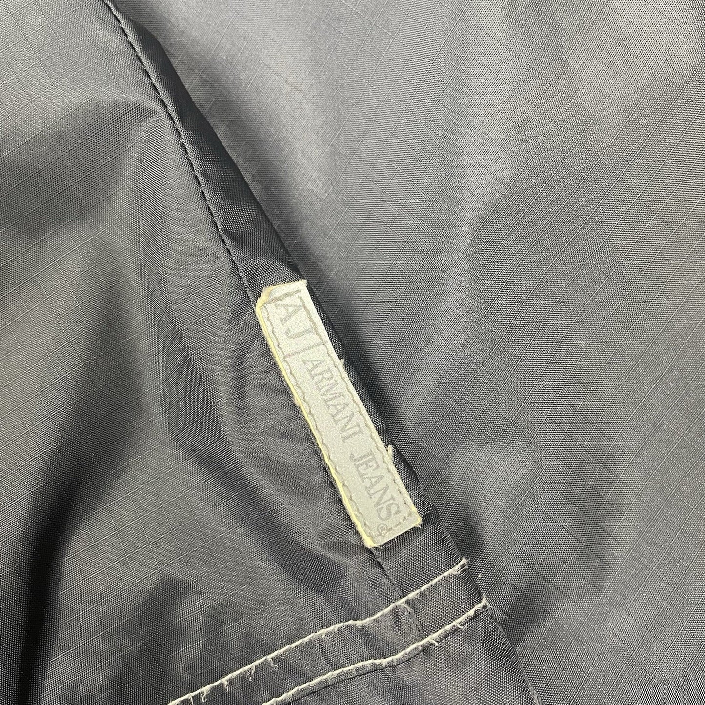 Vintage Armani Jeans Ventilated Jacket, Size XL | O/S, Navy
