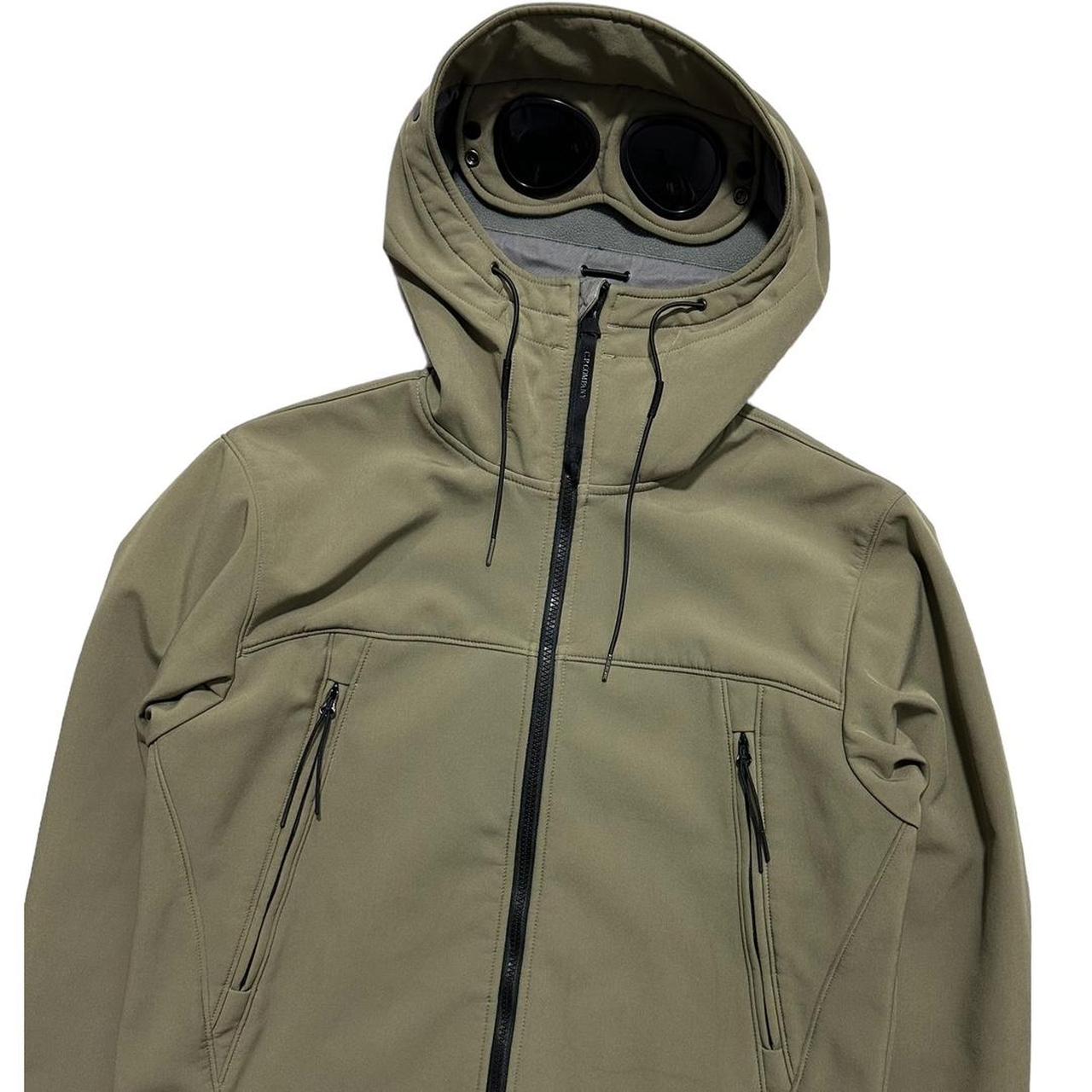 CP Company Light Green Soft Shell Goggle Jacket