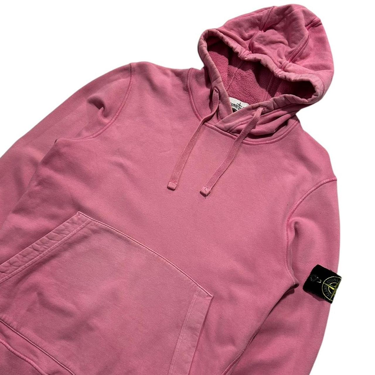 Stone Island Pink Pullover Hoodie