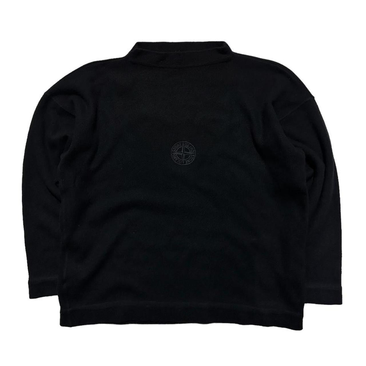 Stone Island Black Wool Pullover