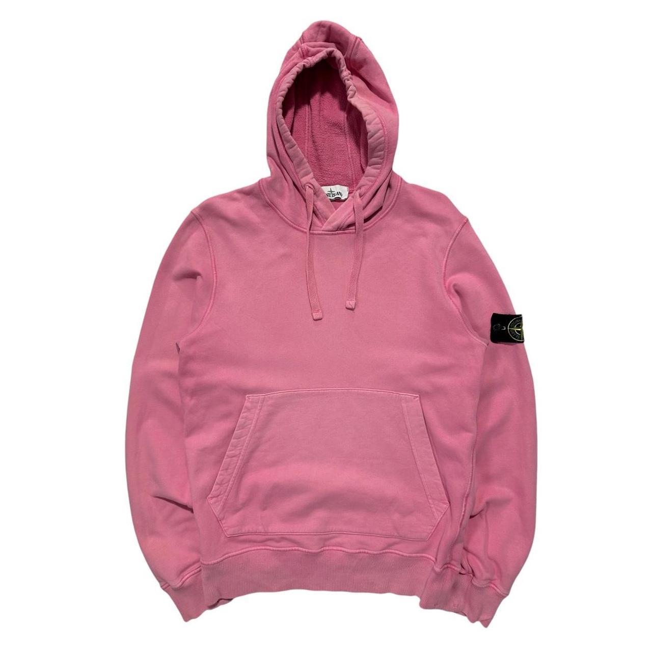 Stone Island Pink Pullover Hoodie