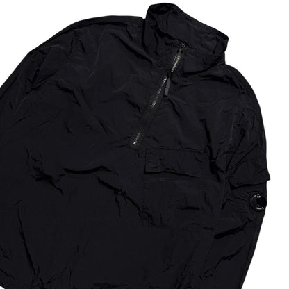 CP Company Black Nylon Pullover Jacket | XL, Black
