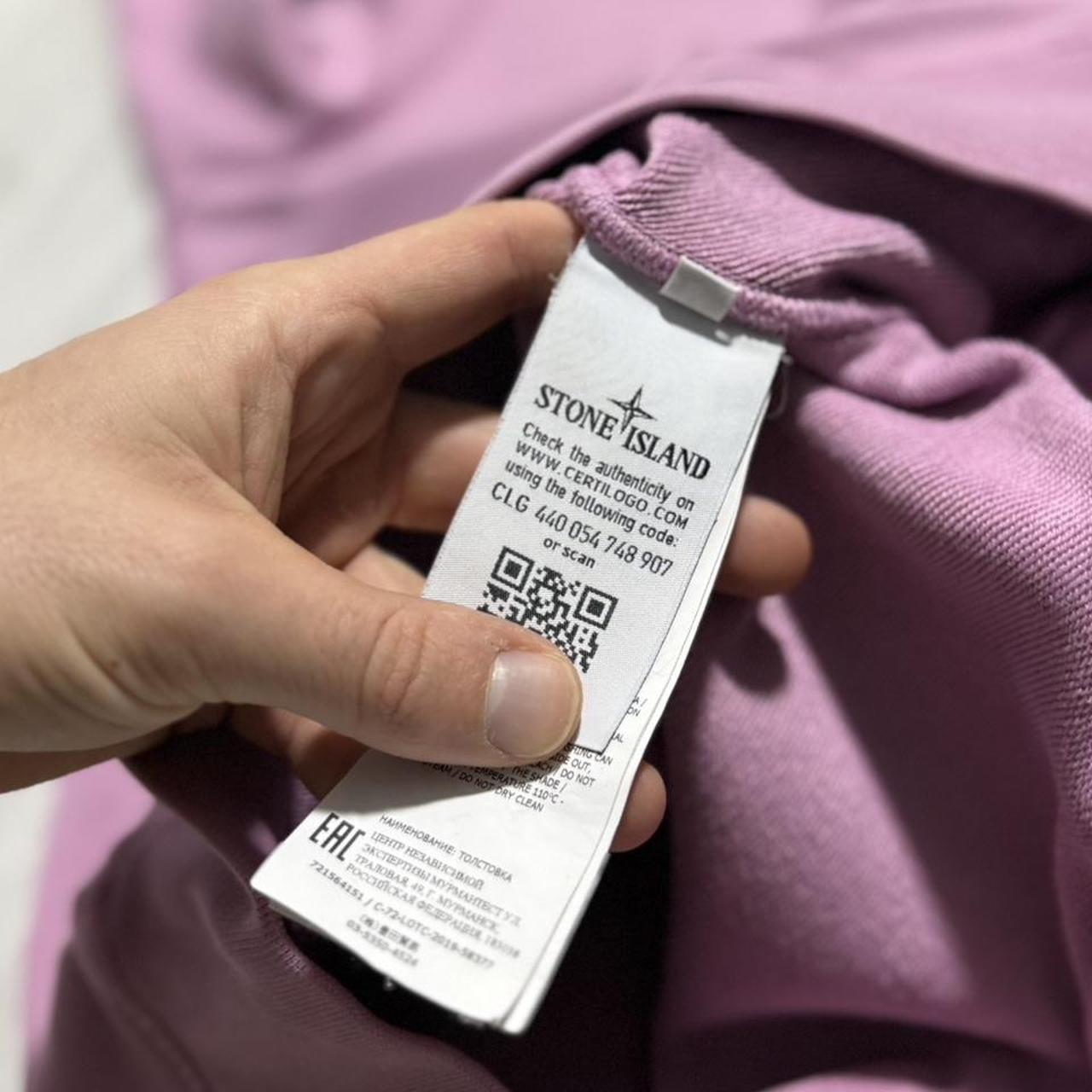 Stone Island Pink Pullover Hoodie