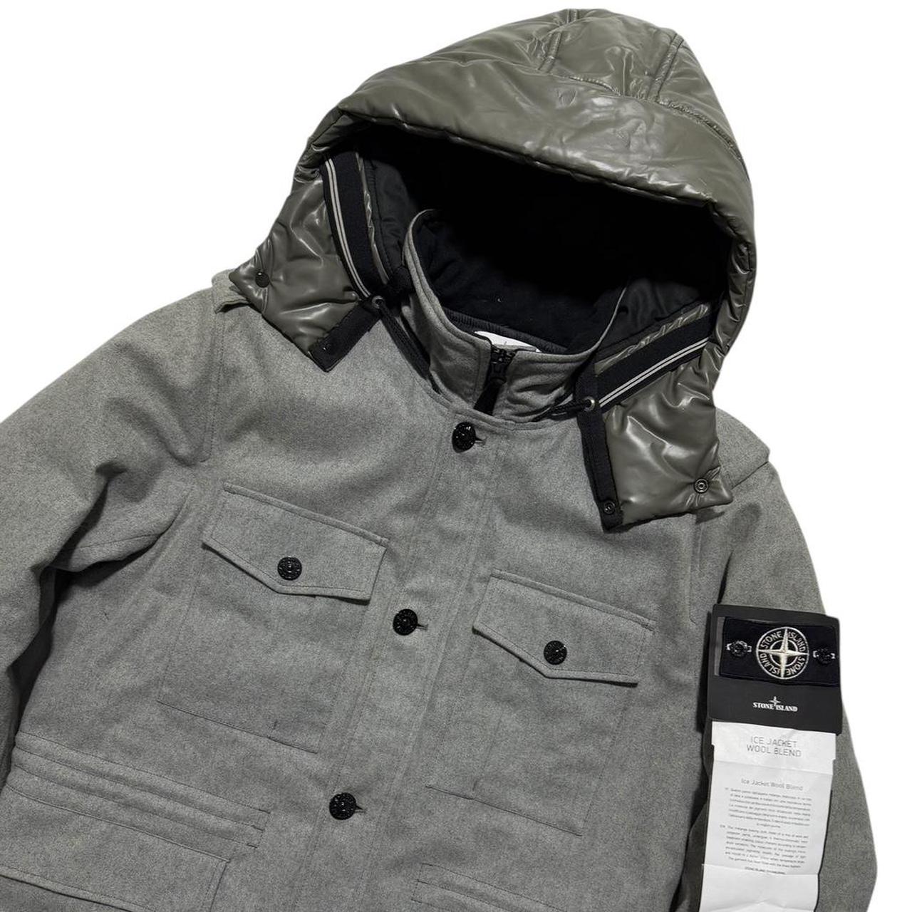 Stone Island A/W 2014 Ice Wool Blend Jacket | XL, Grey