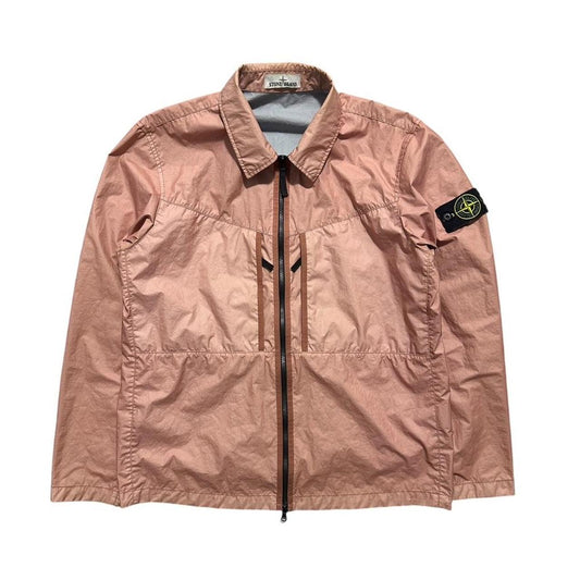 Stone Island Dust Pink Membrana Overshirt Jacket