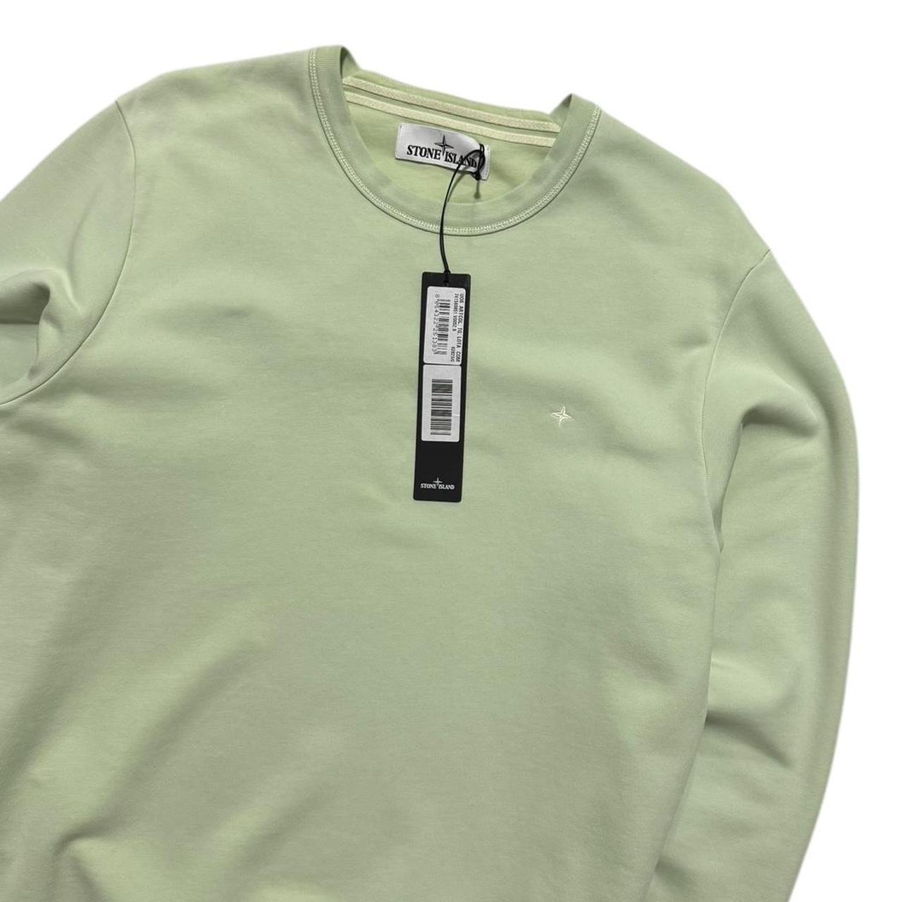 Stone Island Lime Pullover Crewneck