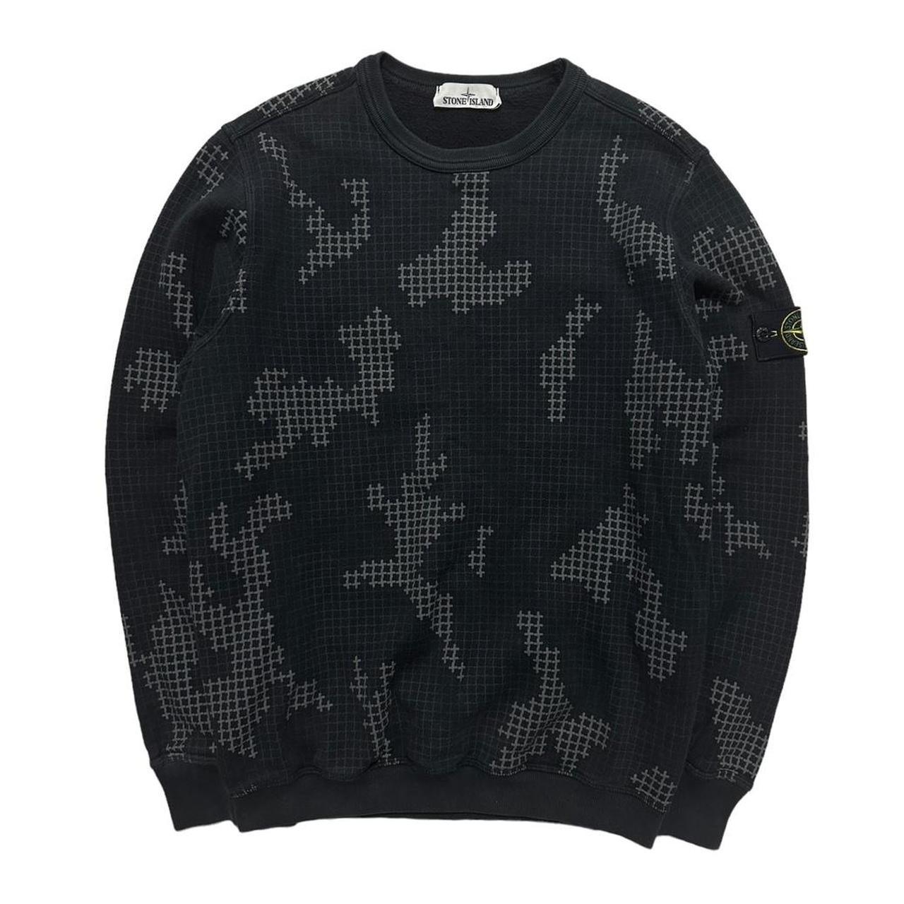 Stone Island Grid Camo Pullover Crewneck - Known Source