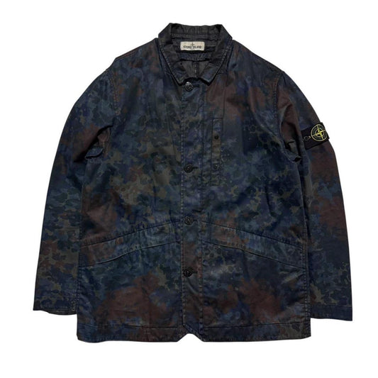Stone Island Raso Gommato Camo Print Jacket