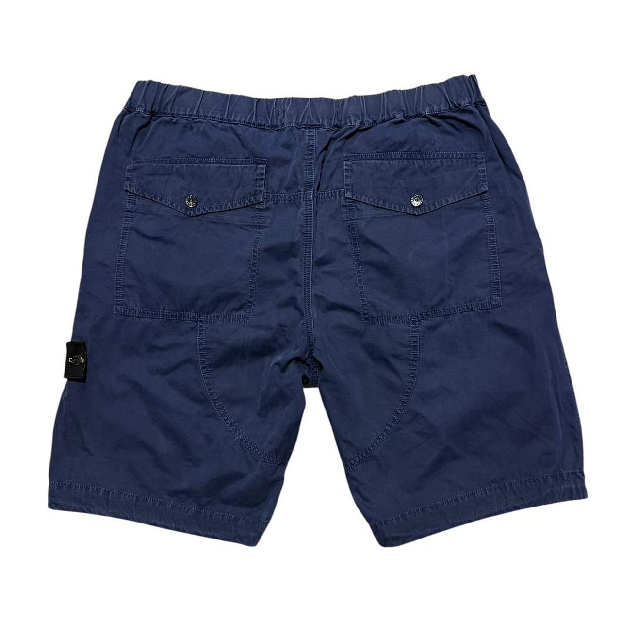 Stone Island Canvas Shorts | W36, Navy