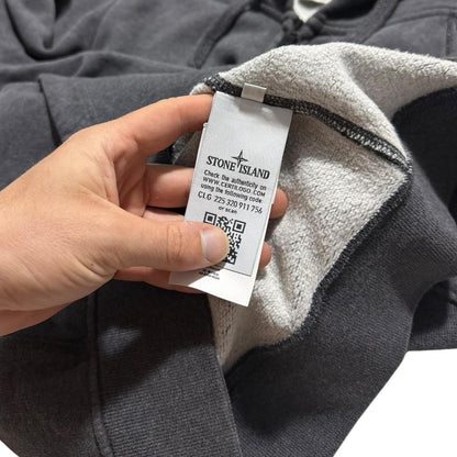 Stone Island Grey Zip Up Hoodie