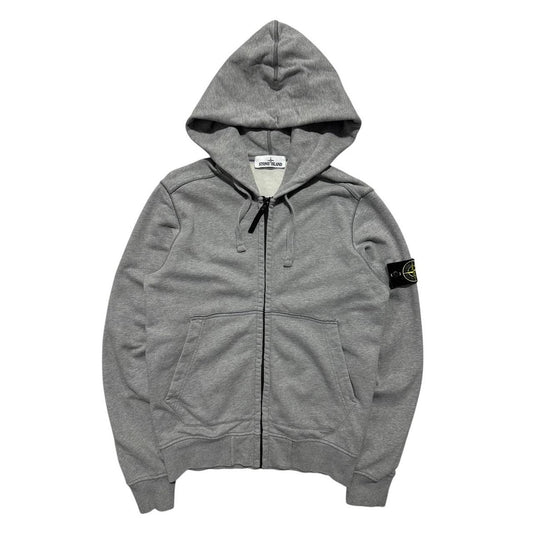 Stone Island Grey Full Zip Hoodie