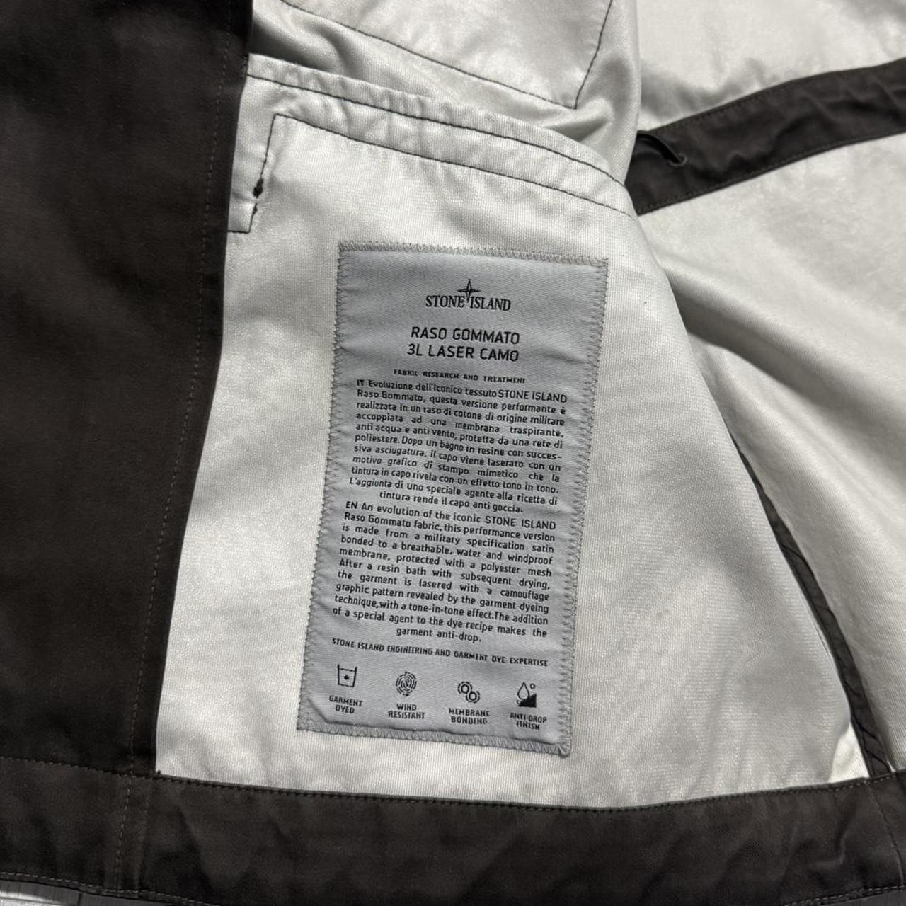 Stone Island 2025 Raso Gommato Laser Camo Jacket