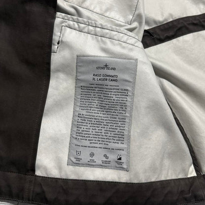 Stone Island 2025 Raso Gommato Laser Camo Jacket