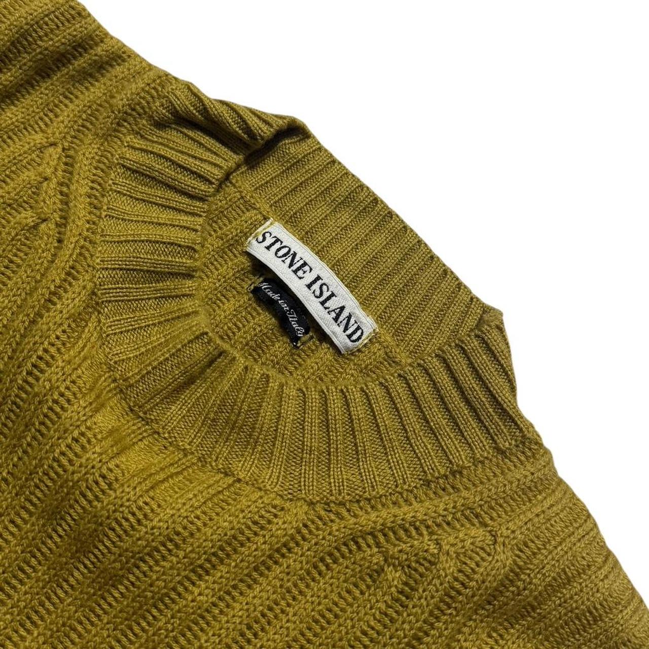 Stone Island 1997 Ribbed Jumper | XL, Mustard
