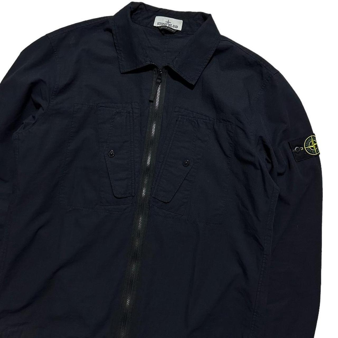 Stone Island Navy Double Pocket Overshirt - Known Source