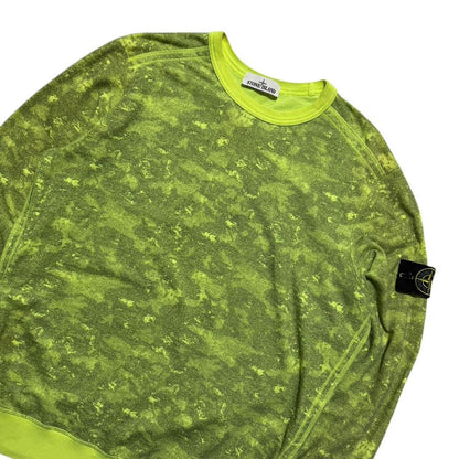 Stone Island Neon Camo Pullover Crewneck