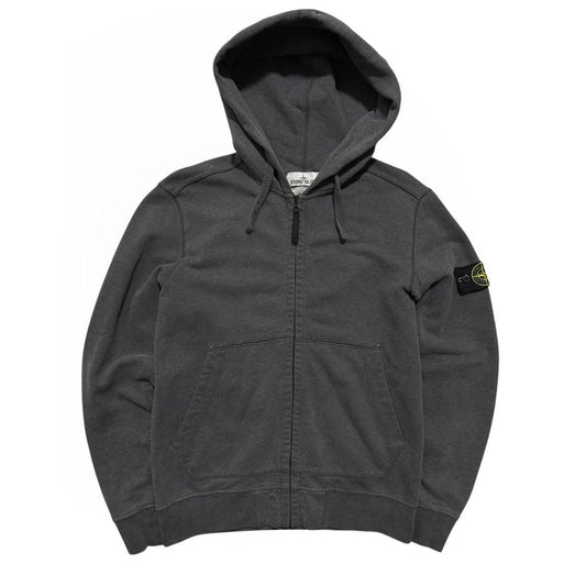 Stone Island Grey Full Zip Hoodie