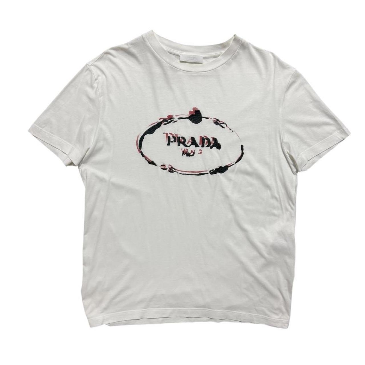 Prada Logo T-Shirt | XL, White