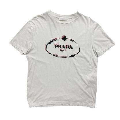 Prada Logo T-Shirt | XL, White