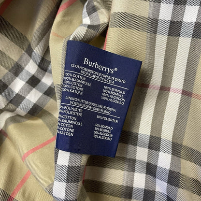 Vintage Burberrys Nova Check Trench Coat, Size 50 Long | O/S, Beige