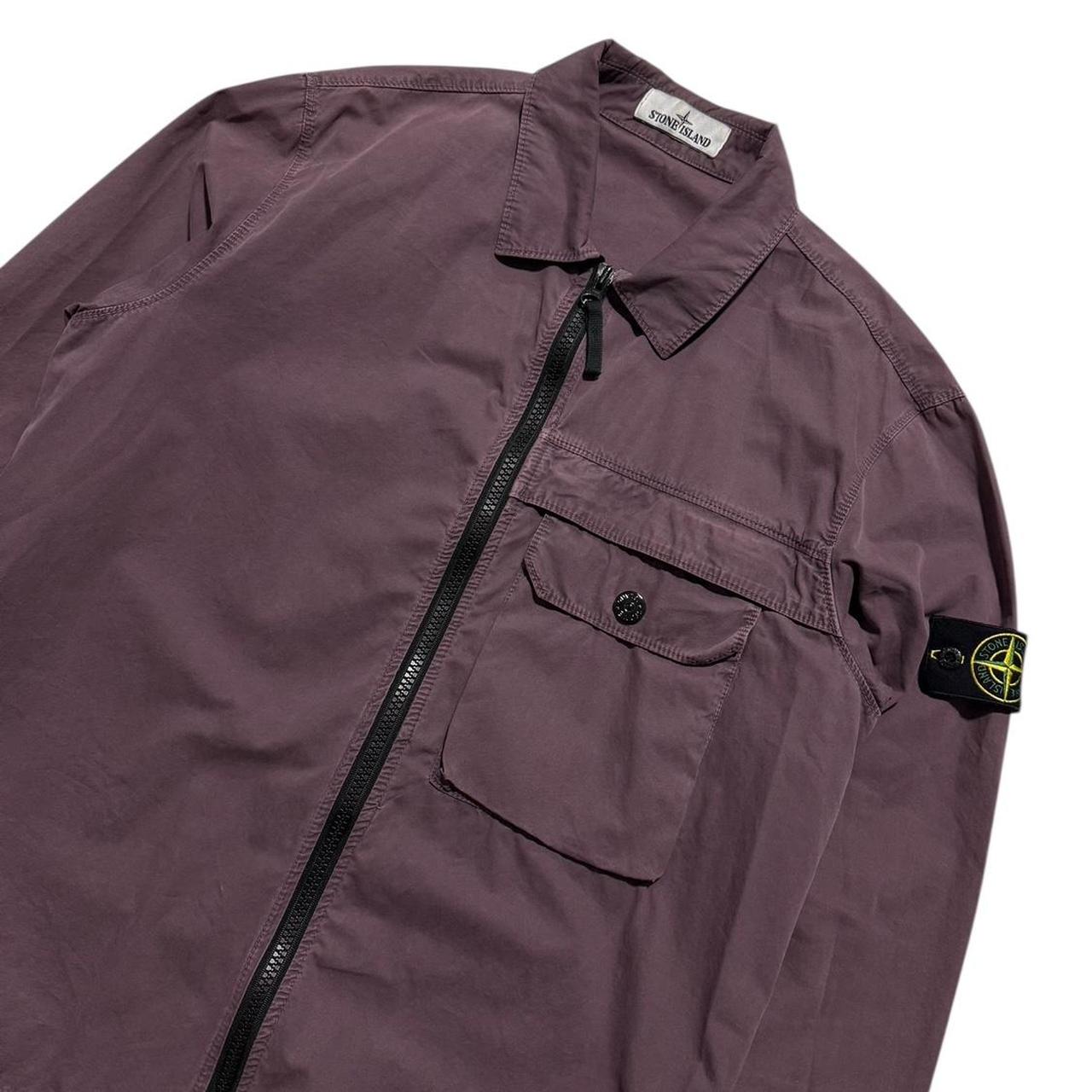 Stone Island Canvas Overshirt | Large, Navy
