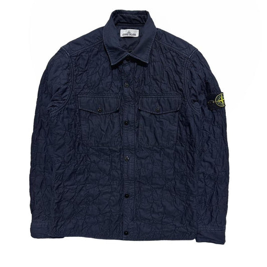 Stone Island Blue Quilted Overshirt - Known Source