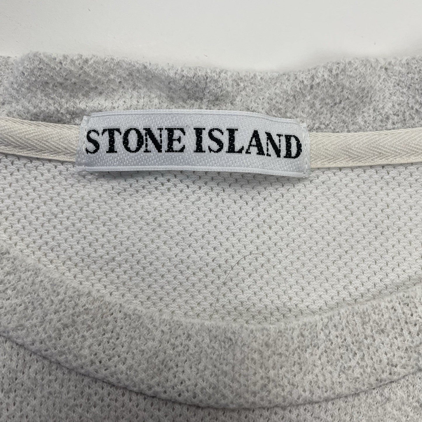 Vintage Stone Island Striped T-Shirt, Size XL | O/S, Grey