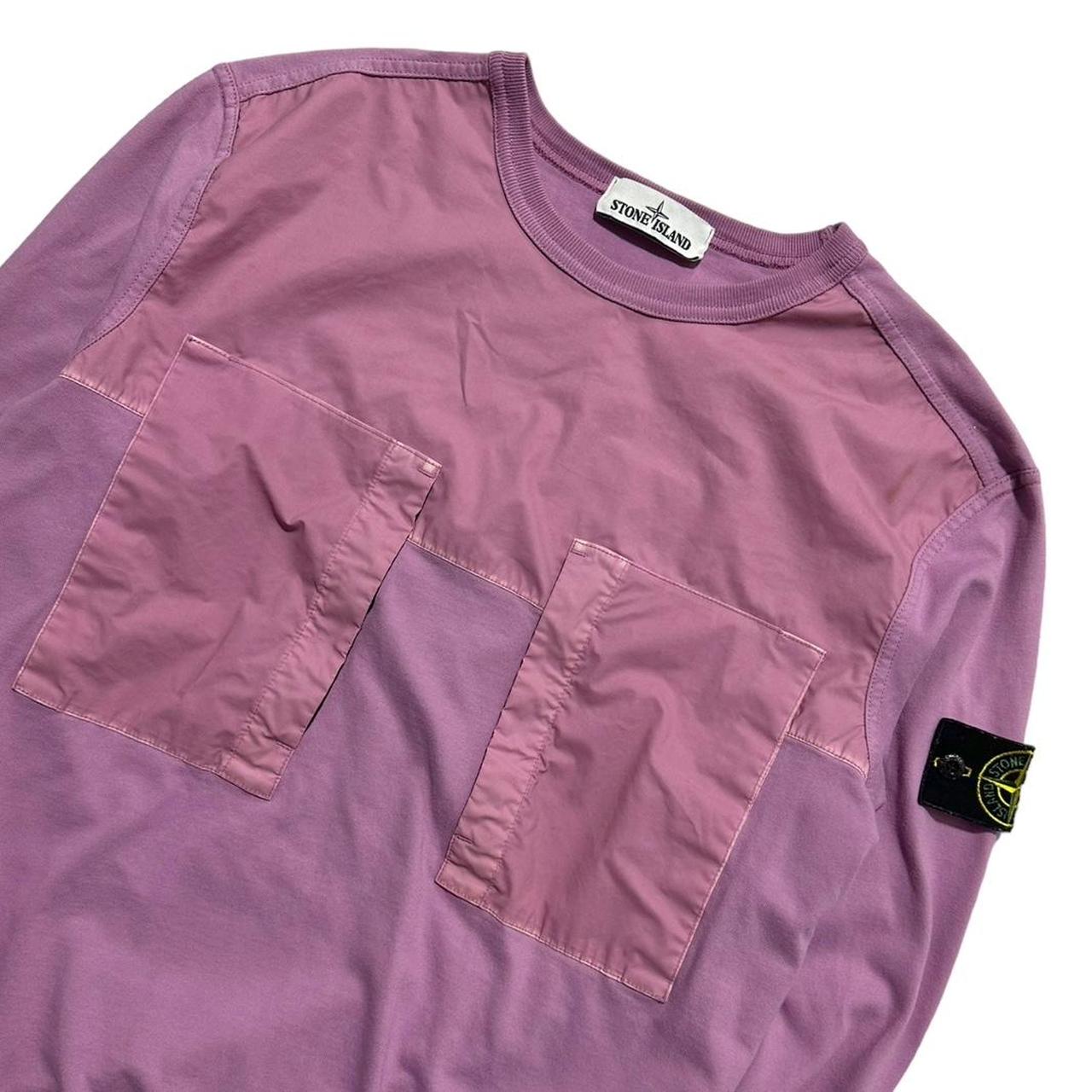 Stone Island Pink Pullover Crewneck