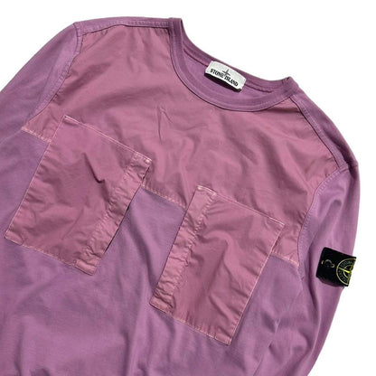 Stone Island Pink Pullover Crewneck