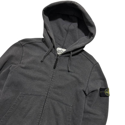 Stone Island Grey Full Zip Hoodie