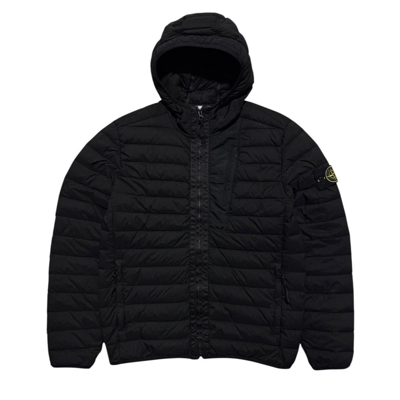 Stone Island Loom Woven Down Jacket | Medium, Black