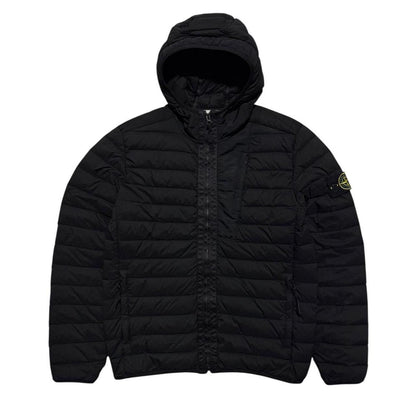 Stone Island Loom Woven Down Jacket | Medium, Black