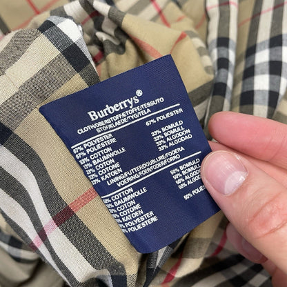 Vintage Burberrys Nova Check Trench, Size 50 Reg | O/S, Beige