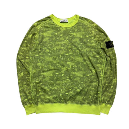 Stone Island Neon Camo Pullover Crewneck