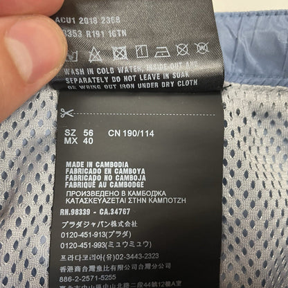 Prada Swim Shorts, Size IT56 | O/S, Blue