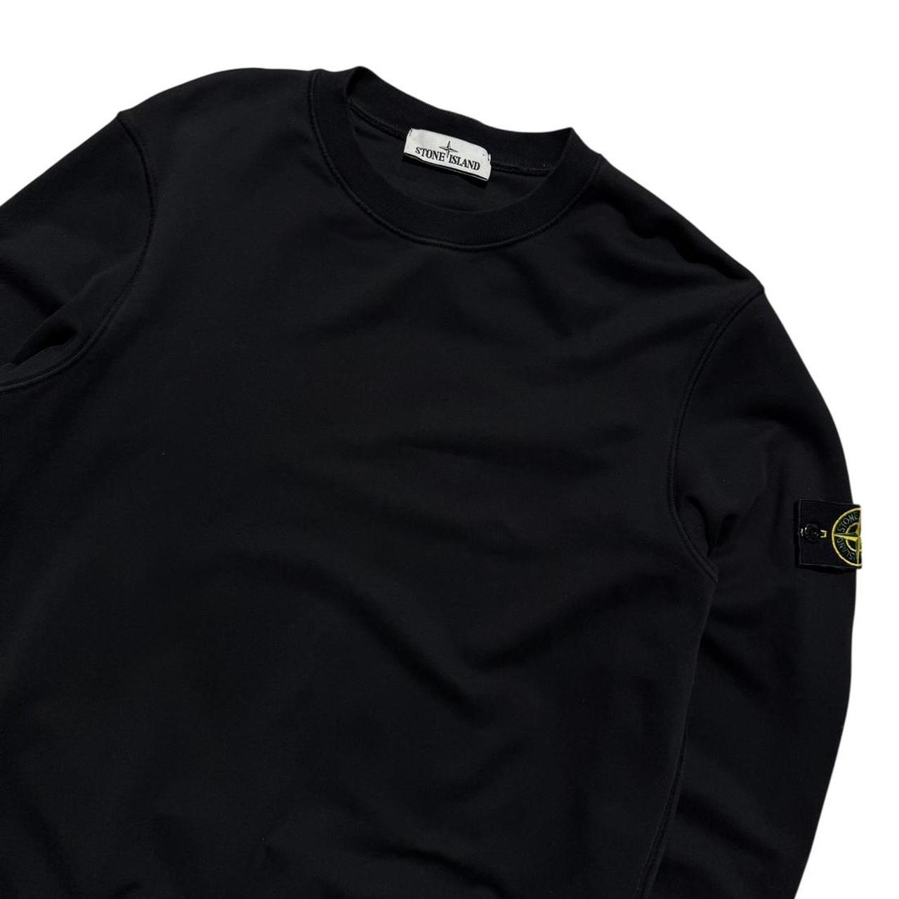 Stone Island Black Pullover Crewneck