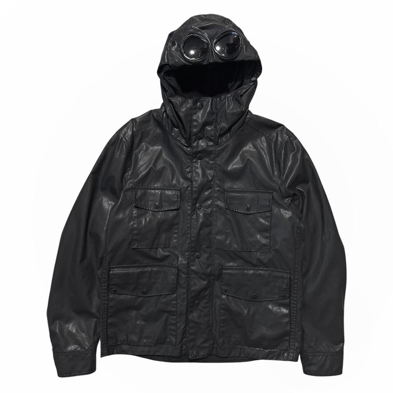 CP Company PVC Black Leather Jacket